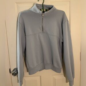Brandy Melville baby blue quarter zip. One size